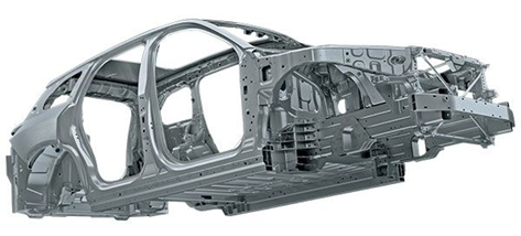 蔚來(lái)ES8全鋁合金白車(chē)身